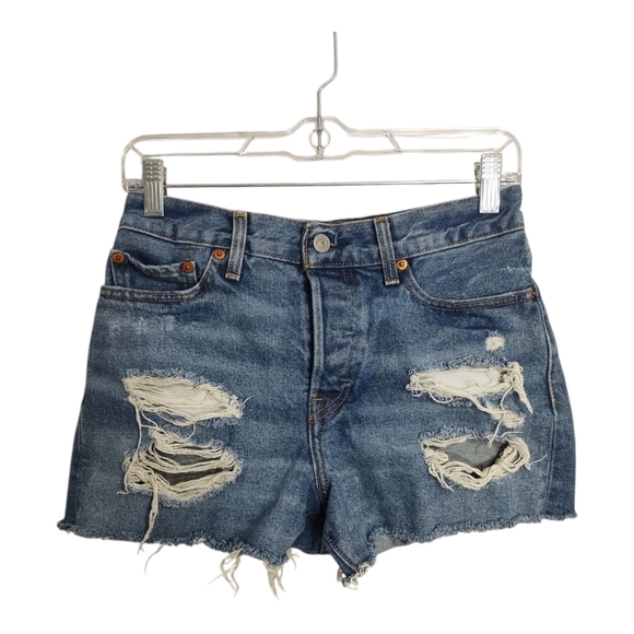 Levis Premium Wedgie Hidden Button Fly Cowgirl Rodeo Festival Beach Short 27 - Picture 1 of 8